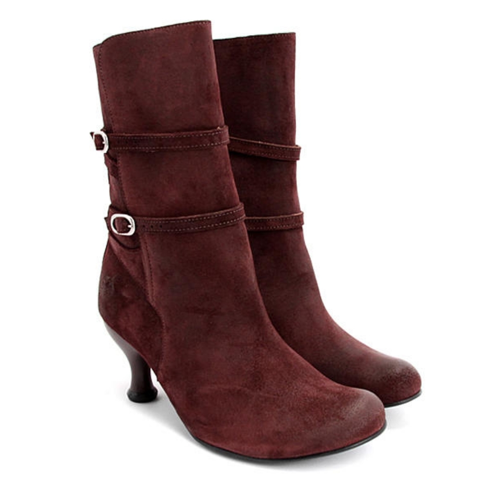John Fluevog Bellevue Annie Steel boots size 8 in EUC